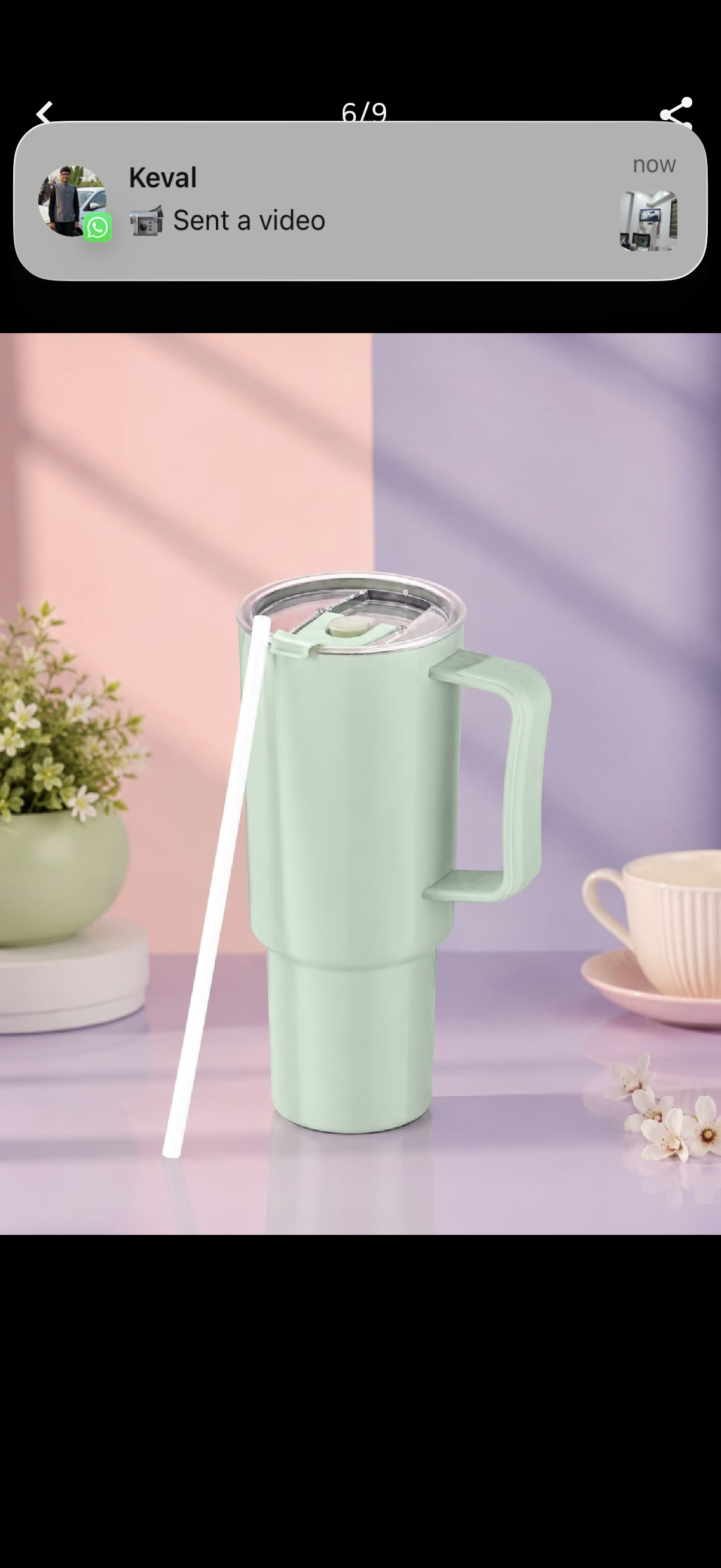 1200ML Premium Stainless Steel Insulated Travel Tumbler with Handle, Lid & Straw | Double Wall Vacuum Flask | Hot & Cold Coffee Mug | Car Cup Holder Friendly