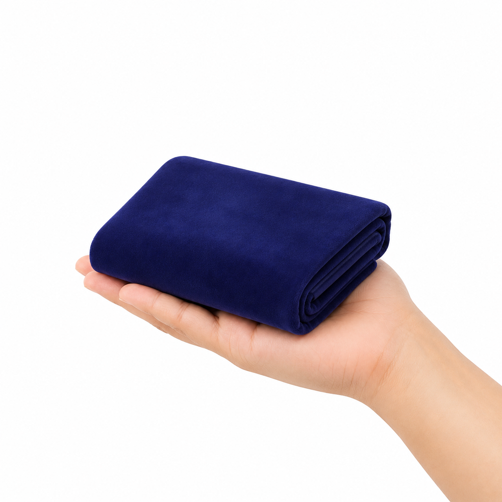 Premium Inflatable Travel Pillow with Soft Velvet Flocking | Lightweight Portable Air Pillow for Travel, Office, Home & Camping | Neck & Back Support Cushion