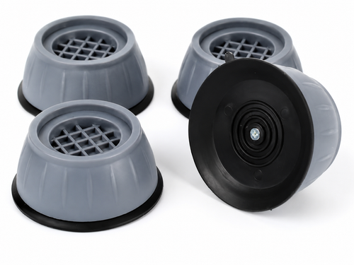 4 Pcs Anti-Vibration Washing Machine Stand Pads | Heavy Duty Non-Slip Shock Absorber Feet | Noise & Vibration Reduction Furniture Leg Pads