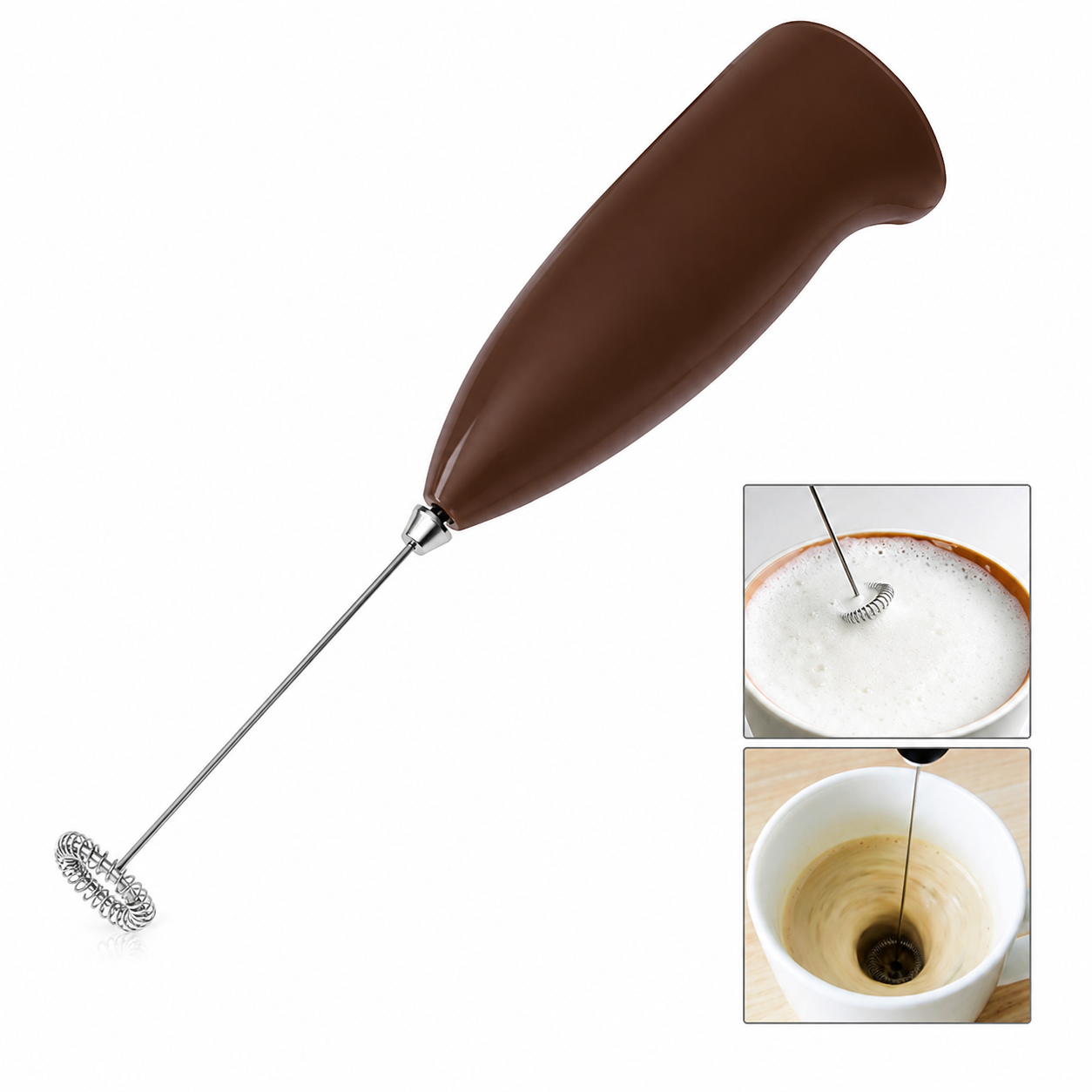 Portable Electric Milk Frother & Coffee Whisk | Handheld Battery Operated Foam Maker for Coffee, Latte, Cappuccino, Matcha & Hot Chocolate