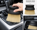 Premium Ultra-Soft Car Interior Detailing Brush | Dashboard, AC Vent & Console Dust Cleaning Brush | Multi-Purpose Auto Cleaning Tool
