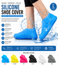 Premium Reusable Waterproof Silicone Shoe Covers | Anti-Slip Rain Shoe Protectors for Outdoor, Travel & Bike Riding