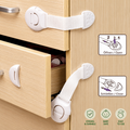 Premium Adjustable Baby Safety Cabinet Locks | Child Proof Drawer & Cupboard Safety Strap Locks (Pack of 10)