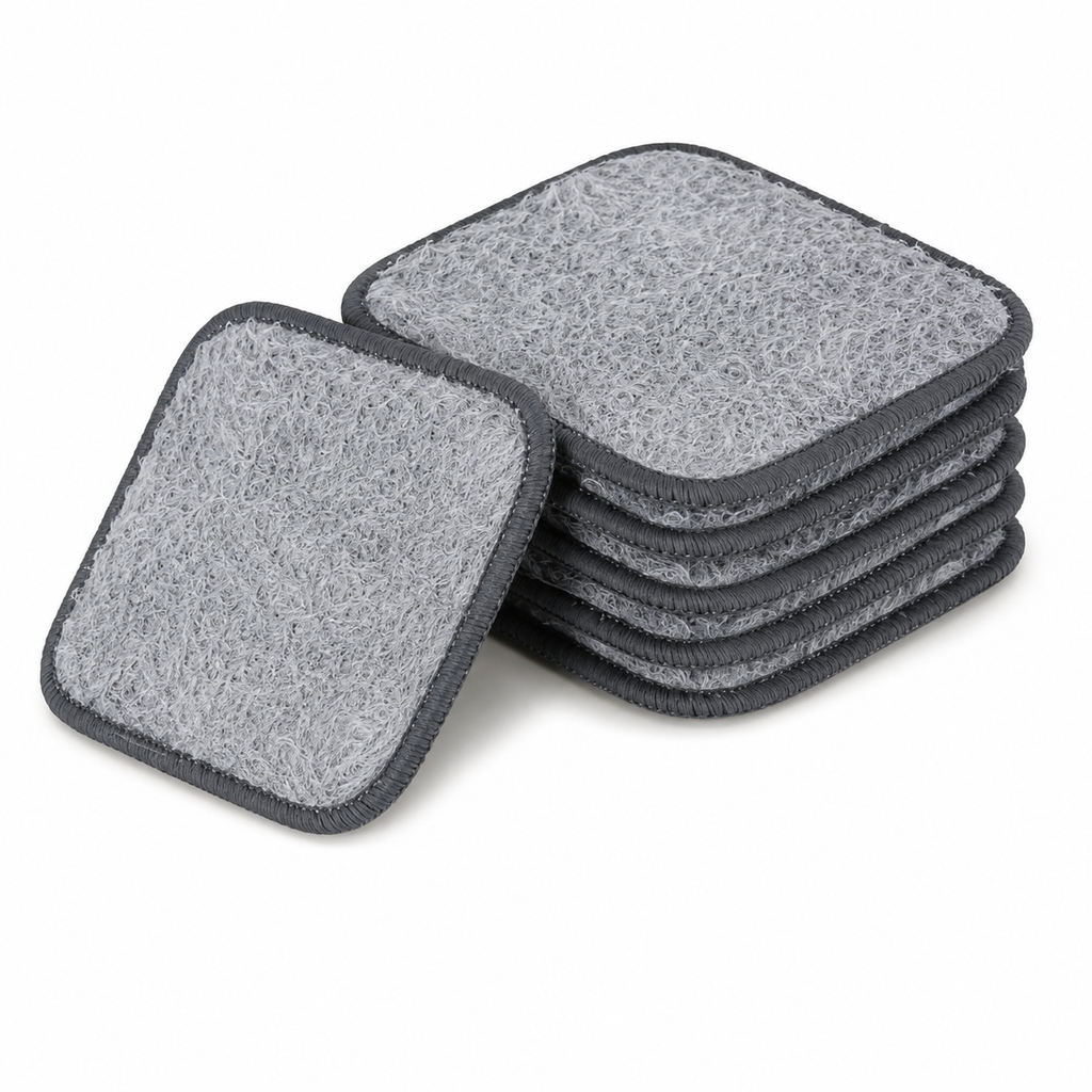 Premium Dual-Sided Reusable Kitchen Scrub Pads (Pack of 6) – Non-Scratch Cleaning Sponge for Dishes, Pots, Pans & Kitchen Surfaces