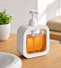 Modern Refillable Soap Dispenser with Transparent Window – Premium ABS Liquid Soap & Lotion Pump (350ml)